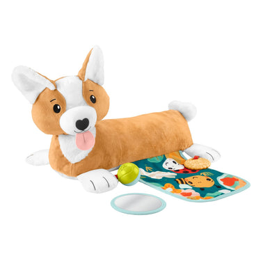 Jucărie pentru tummy time în formă de cățel, Fisher Price, 0-1 an